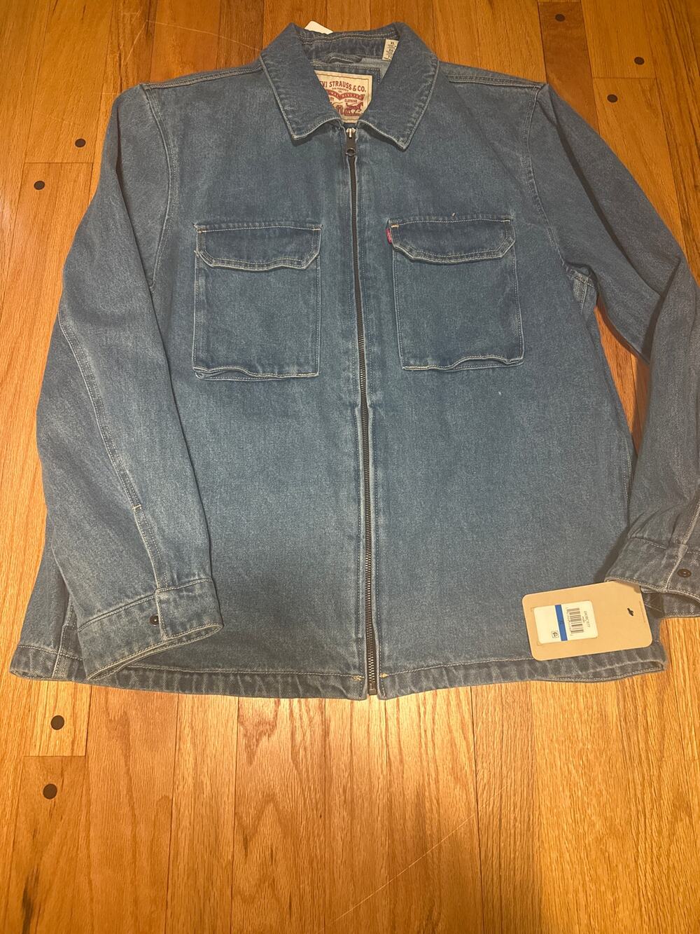 NEW Levi's® Men's Solid Full-Zip Shirt Jacket Men's XL Bomber
